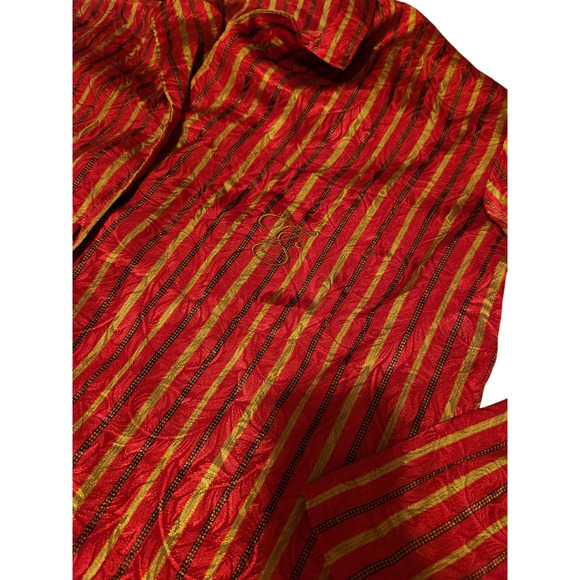 Victoria's Secret Vintage 1990s Red Satin Nightgown Size Small button front - Picture 2 of 3